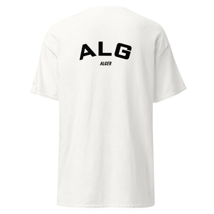 T-shirt Alger ALG blanc, vue de dos, code aéroport ALG - TRIPKIM