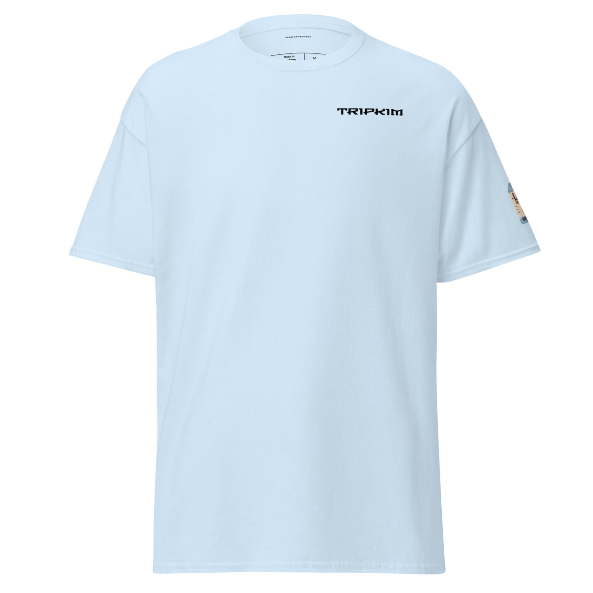T-shirt Los Angeles LAX bleu clair, vue de face - TRIPKIM