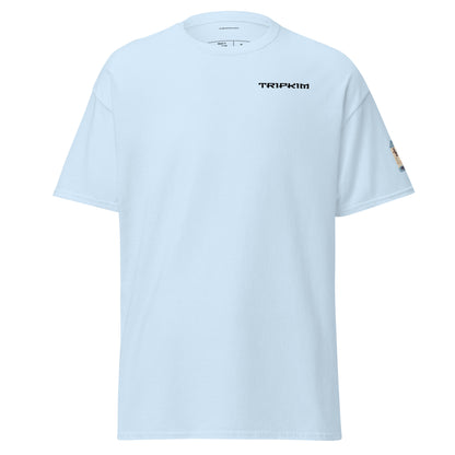 T-shirt Los Angeles LAX bleu clair, vue de face - TRIPKIM