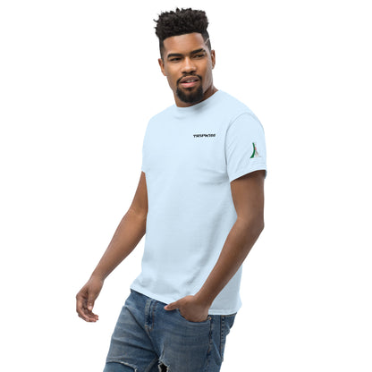 T-shirt Alger ALG bleu clair, vue trois-quarts face - TRIPKIM